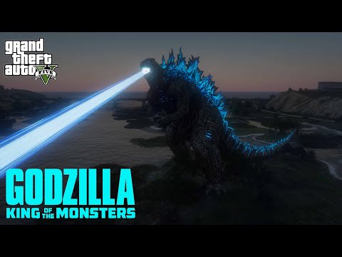 GTA 5 - Ultimate Godzilla Mod with Atomic Breath (4K)