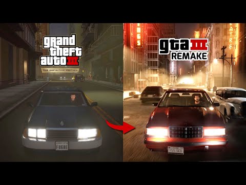 GTA III Remake - Rockstar VS TeaserPlay | Unreal Engine 4 vs Unreal Engine 5