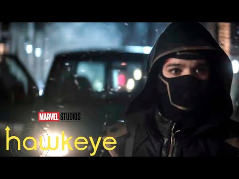 Kate Bishop as Ronin VS Gangster. &quot;Hawkeye&quot; Series