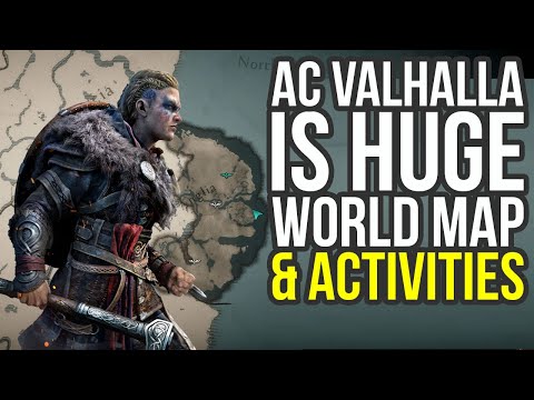 Assassin&#039;s Creed Valhalla Map, Open World Activities, Power Level &amp; More (AC Valhalla Map)