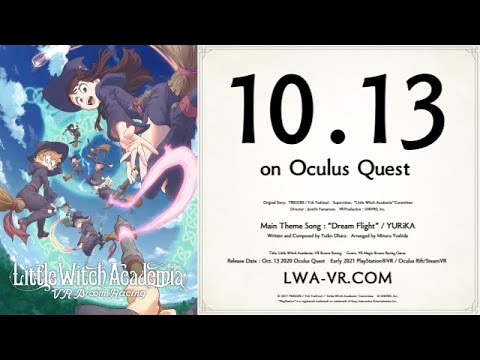 “Little Witch Academia: VR Broom Racing” Official Trailer [Oct. 13, 2020 on Oculus Quest]