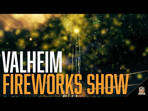 MASSIVE VALHEIM FIREWORKS SHOW &amp; How to MAKE FIREWORKS Guide!