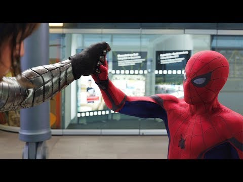 &quot;You Have a Metal Arm?&quot; Airport Battle Scene - Captain America: Civil War - Movie CLIP HD