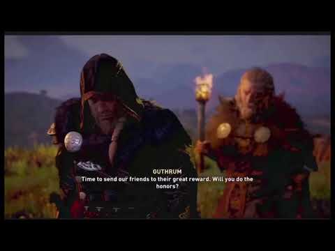 Assassins Creed Valhalla Sending Off (Funeral) of Soma and Others. (Ending of Hamtunscire Arc)