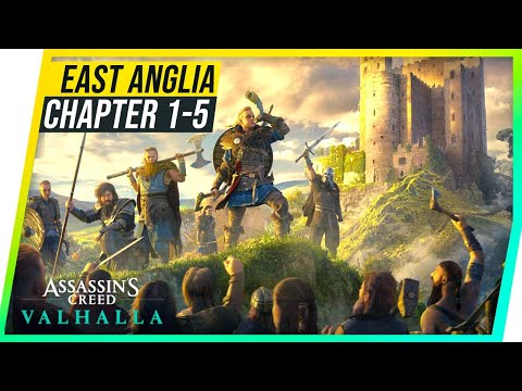 ASSASSIN&#039;S CREED VALHALLA Walkthrough Gameplay EAST ANGLIA Chapter 1 - 5 (AC Valhalla Full Game)