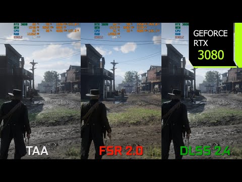 Red Dead Redemption 2 FSR 2.0 Mod | 1440p FSR 2.0 vs DLSS 2.4 Comparison | RTX 3080 | i7 10700F