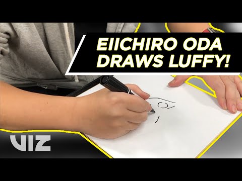 Eiichiro Oda Draws Luffy | Thank You Shonen Jump Members!