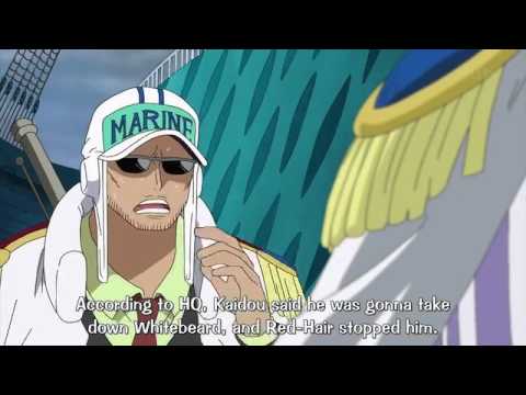 One Piece: Shanks defends Whitebeard from Kaido | ENG SUB