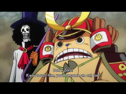 Chopper warns Zoro not to touch ICE ONI SAMURAI or he will become ONI | One piece