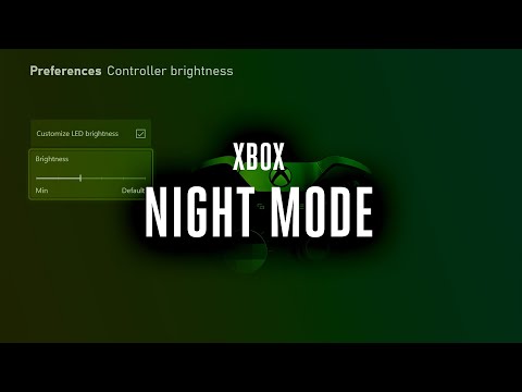 New Xbox night mode feature