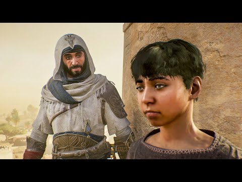Assassin&#039;s Creed Mirage - Basim meets Young Hytham &amp; Teaches him Leap of Faith