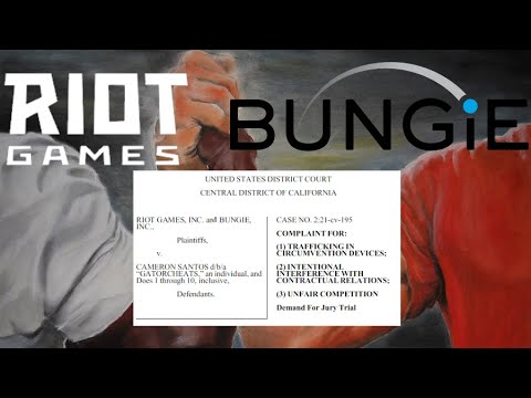 BUNGIE SUES CHEAT SITE WITH RIOT GAMES!