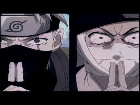 Kakashi fights Zabuza and beats him | Naruto