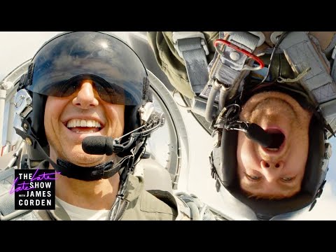 Tom Cruise Terrifies James in &#039;Top Gun&#039; Fighter Jet!