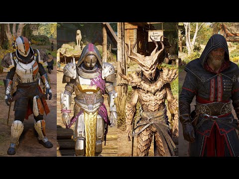 AC Valhalla The Last Chapter: 5 New Armor Sets! (DESTINY 2 &amp; Monster Hunter Collab)
