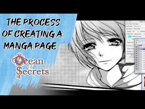 The process of making a Manga page!