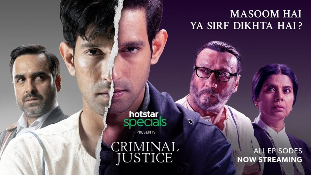 Póster Remake indio de justicia penal de Hotstar