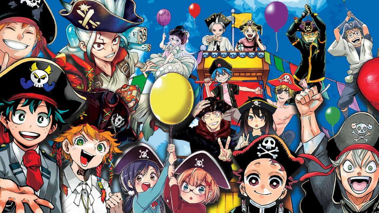 Wöchentliche Shonen Jump Copies Begrenzt auf eine Kopie pro Reader, mehrere Anime-Charaktere