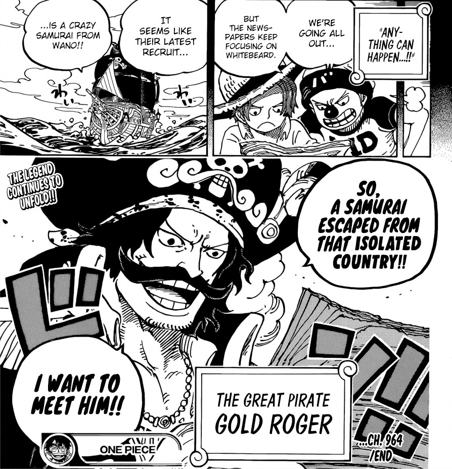 One Piece Manga Teases Gol D Roger S Intro In Wano Arc Epic Dope