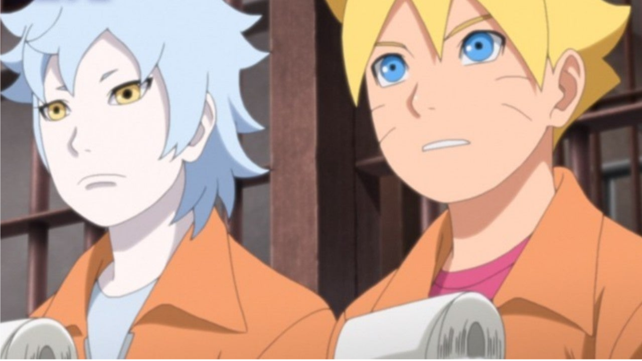 Boruto Episódio 144 Promo Previews Relação entre Mujina Bandits e Kokuri Prison cover