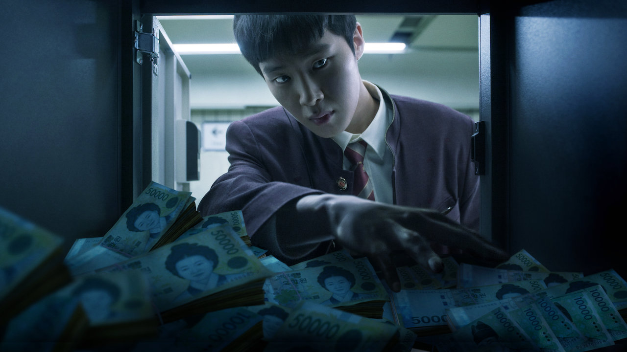 Desfrute do Crazy Teen Korean Crime com a capa extracurricular original da Netflix
