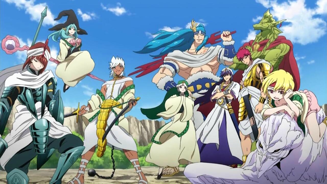 Anime Magi Series : Labyrinth of Magic, Kingdom of magic, Sinbad