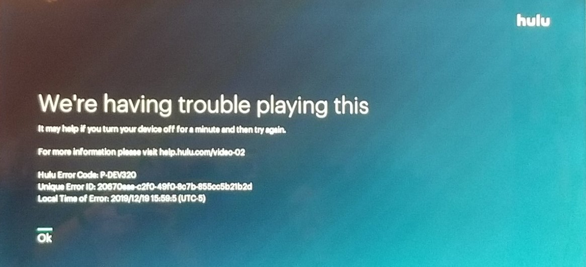 Tips for Most Common Errors for Hulu.