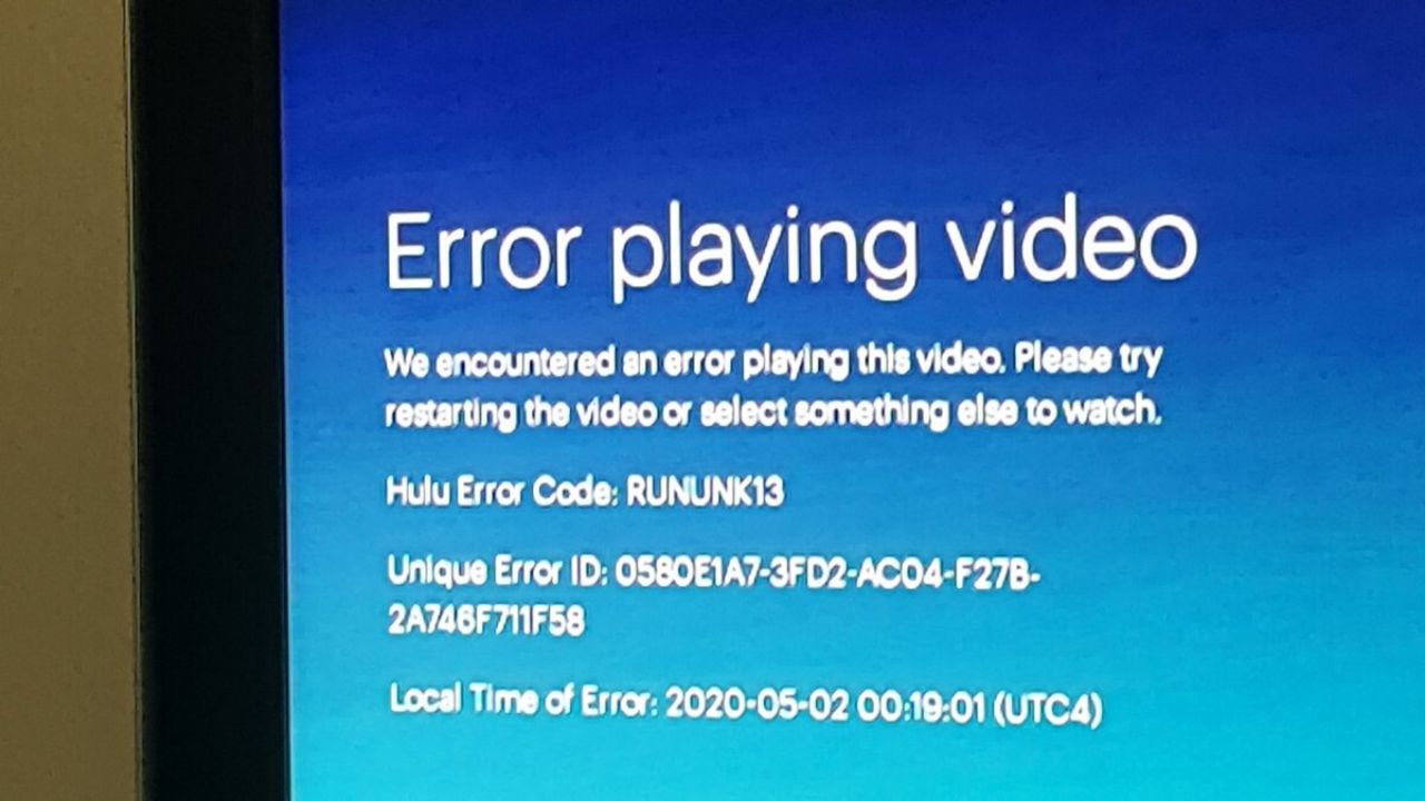 Tips for Most Common Errors for Hulu.