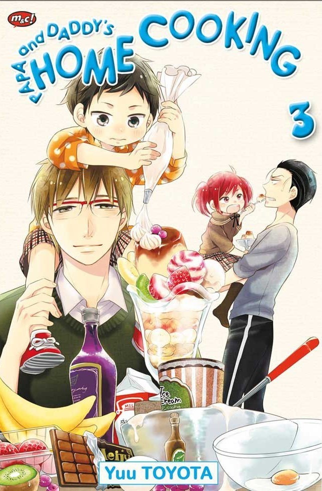 Papa and Dad's Home Cooking concluded in Shinchosha's Monthly Comic @Bunch magazine's September Issue on July 21.