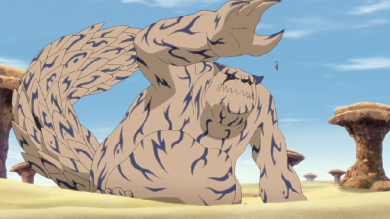 Quem é a besta com cauda mais forte e mais fraca em Naruto Shippuden?