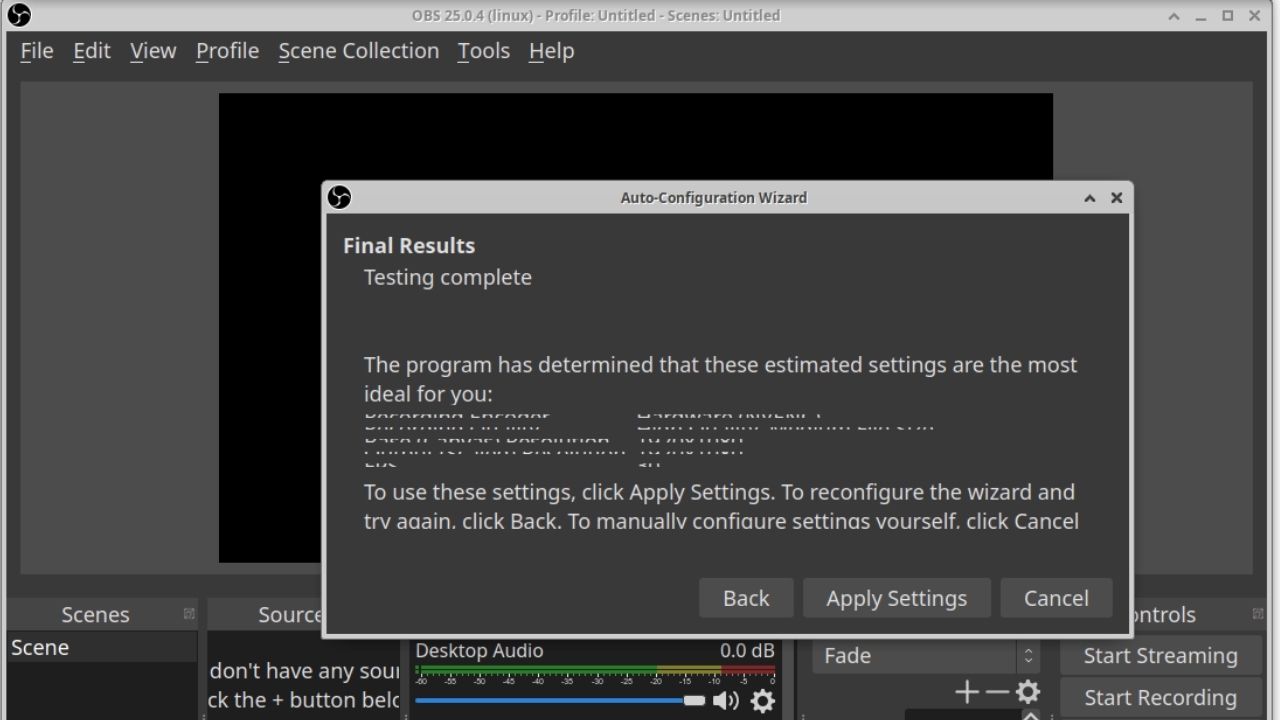 OBS STUDIO YU I NDIR visual data 4
