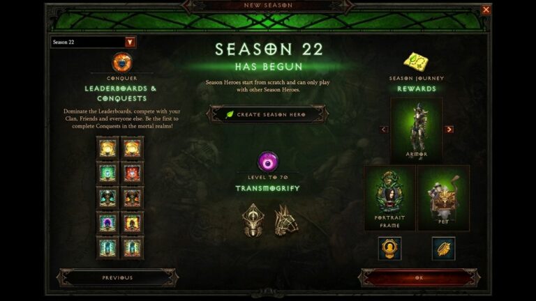 Diablo 3&rsquo;s Season 22 Details Revealed