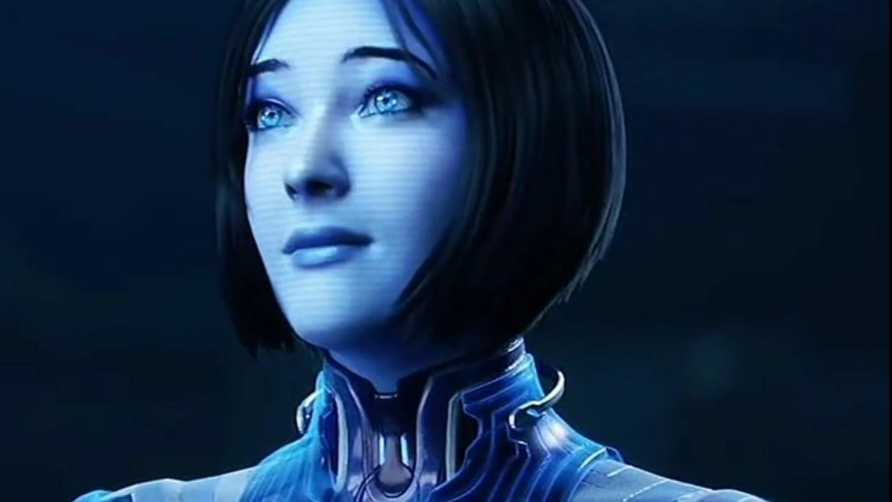 Halo: Original Cortana aus dem Cover der TV-Serie „Games to Join“.