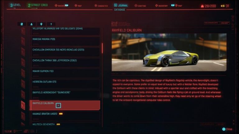 Cyberpunk 2077: How to Get All The Free Vehicles