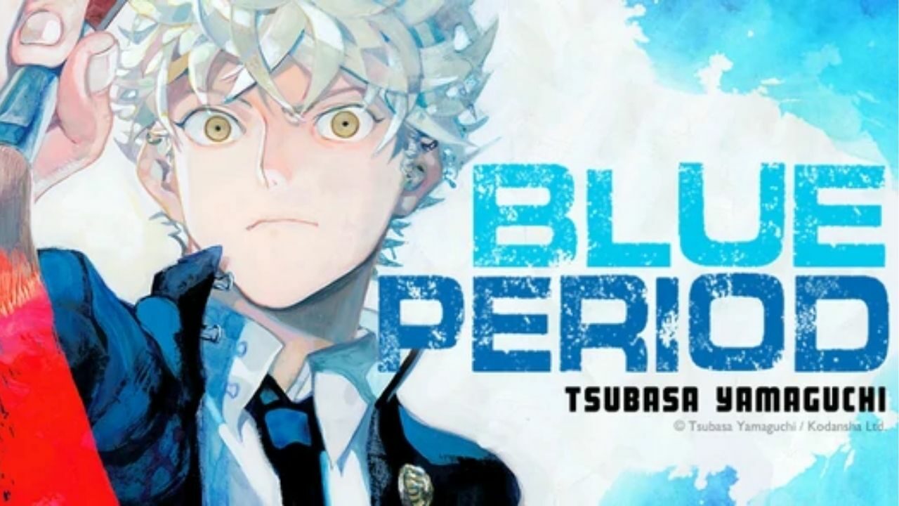 Sehen Sie sich das Anime-Cover „Die neu entdeckte Leidenschaft eines Studenten für Kunst im kommenden Blue Period“ an