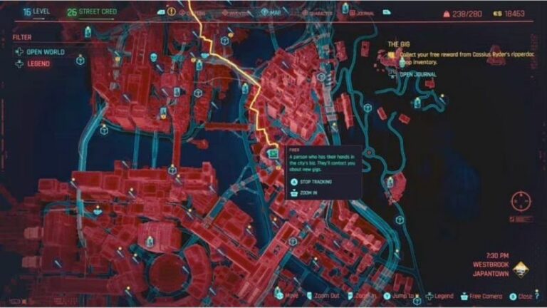 Cyberpunk 2077: Collecting Free Reward from Cassius Ryder in The Gig