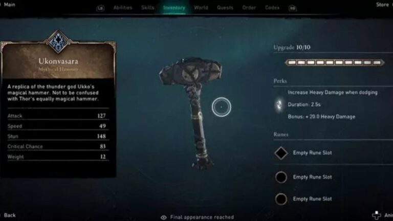 How to Get Ukonvasara Hammer in AC Valhalla?