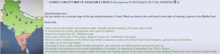 Leak On 4chan Suggests Assassin’s Creed Might Be Heading To India