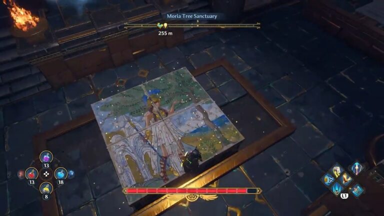 Moria Tree Sanctuary Fresco Puzzle In Immortals Fenyx Rising - Guide