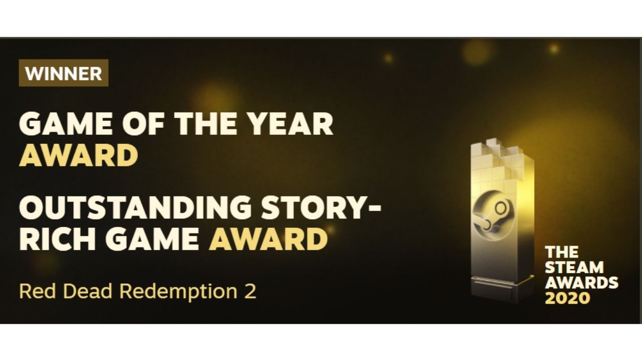 Steam Awards Red Dead Redemption 2 Game of The Year Award For 2020 cover