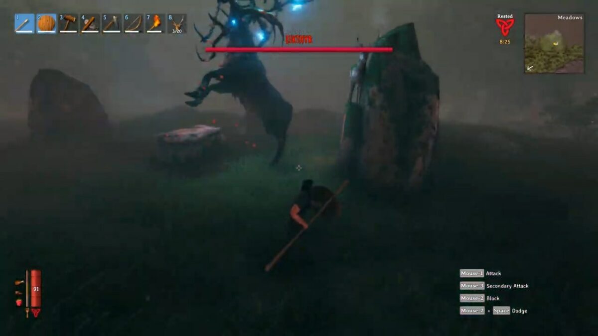 How to Run/Sprint and Dodge in Valheim?