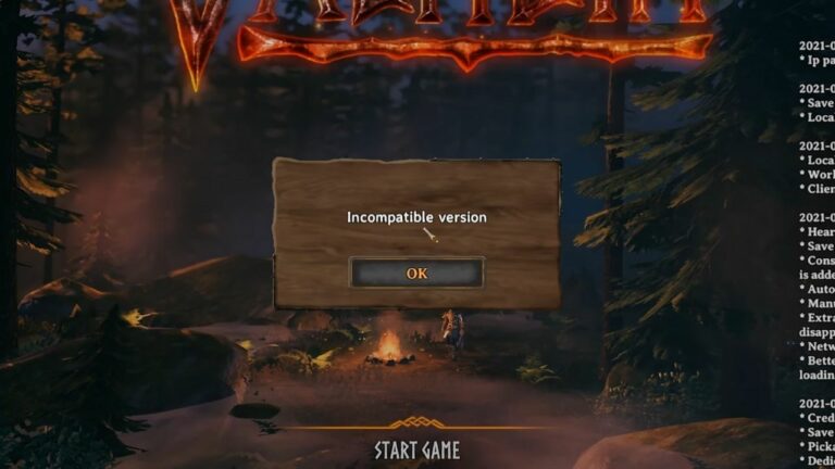 Valheim Incompatible Version Error After Update Fix 