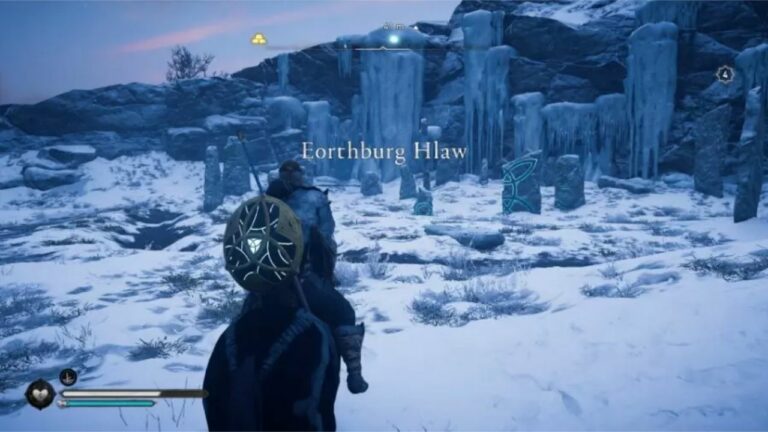 AC Valhalla: recorrido misterioso por la piedra erguida de Eorthburg Hlaw