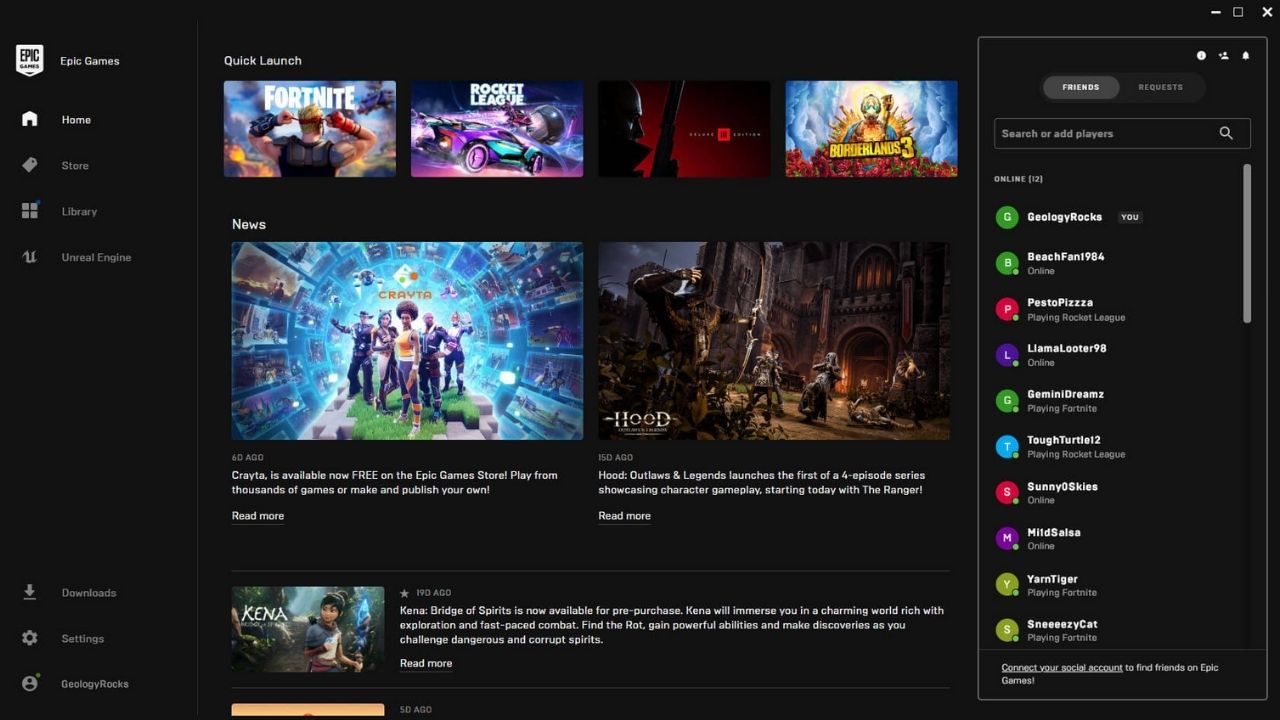 Epic Games Store Set to More Social…like Discord?