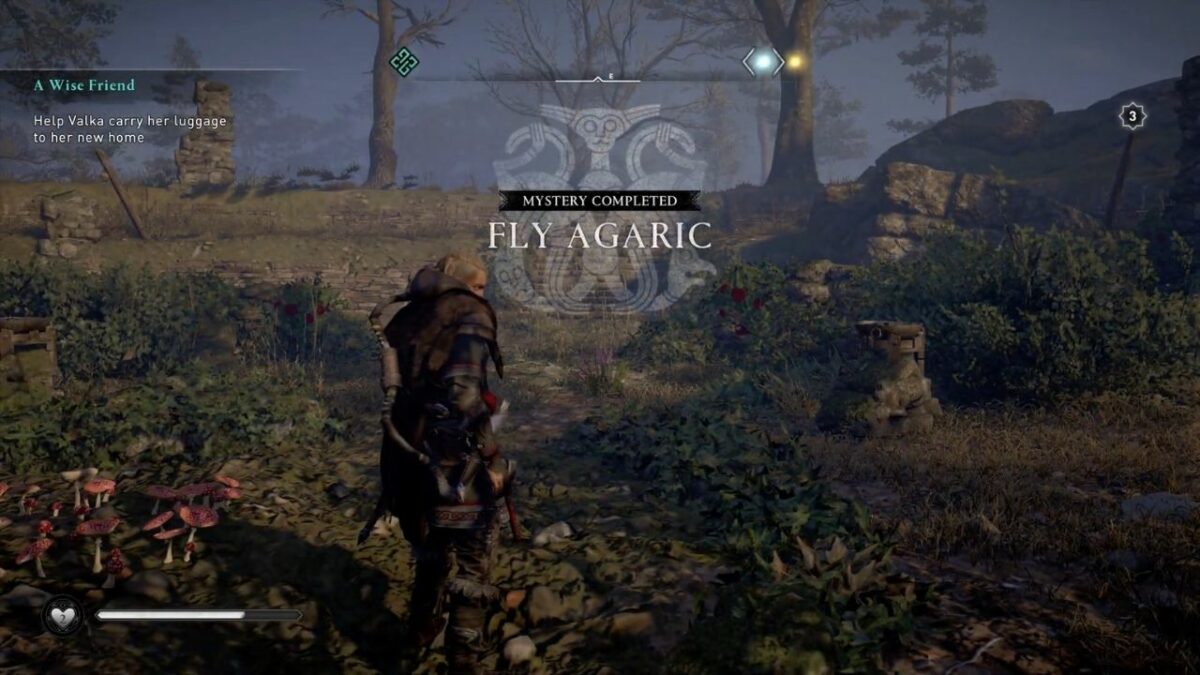 How to Solve Grantebridgescire Mushroom Fire - Fly Agaric Puzzle in AC Valhalla?