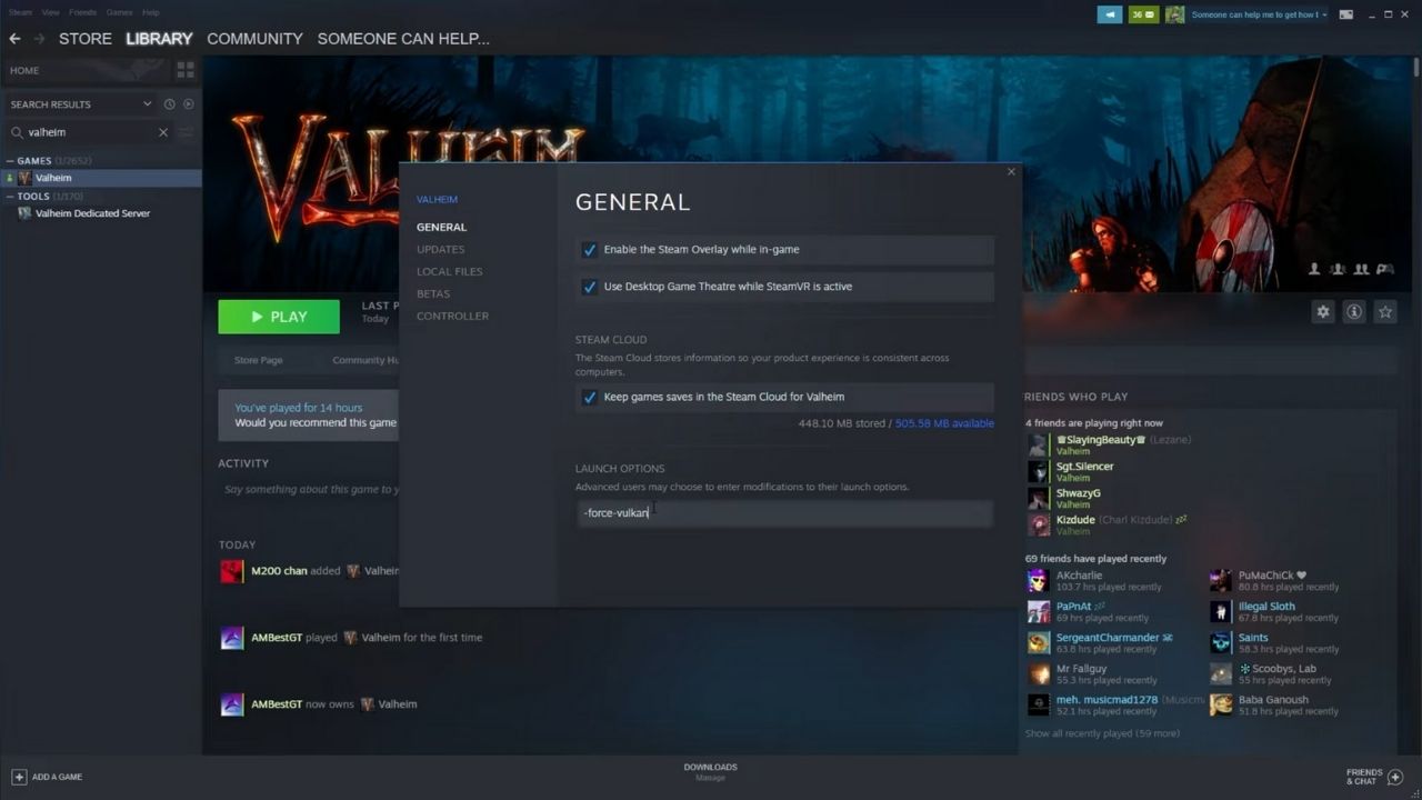 What is ‘Play Valheim With Vulkan’ in Valheim? What does Play with