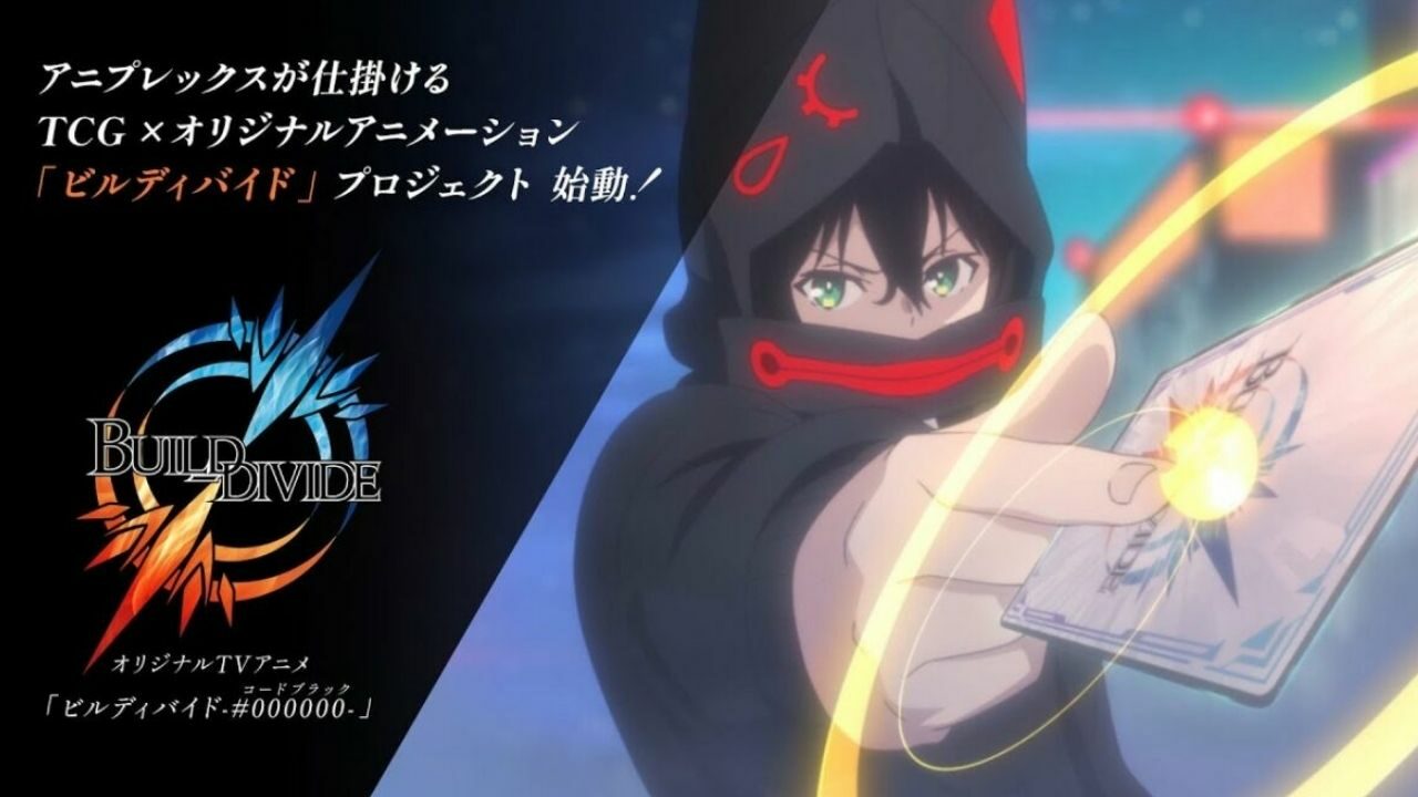 Build Divide, Original Trading Card Anime, By Aniplex and Kakegurui’s Creator cover