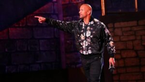 Dwayne Johnson Hypes People Up In His ‘Face-off’ Debut Rap