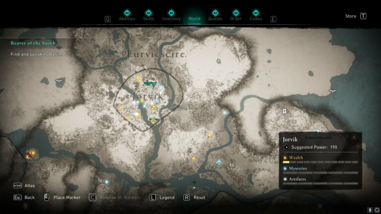 AC Valhalla: todas las ubicaciones, pistas y soluciones del mapa del tesoro