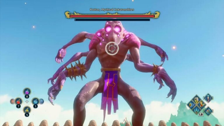 Derrote todos os chefes de monstros míticos em Immortals Fenyx Rising - Guia